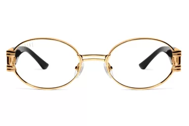 9FIVE ST.JAMES BLACK & 24K DOLD / CLEAR LENS - eyemazing.gr 24